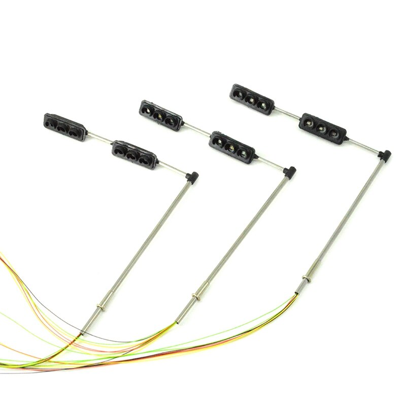 8-Pack O Scale Metal Target Faces For Model Traffic Light Signals – 3 Aspects
