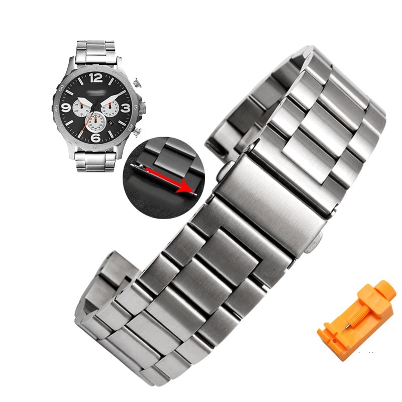 Rustfrit stål rem til samsung galaxy watch 42mm 46mm armbånd metal ur rem 18mm 20mm 22mm gylden sort