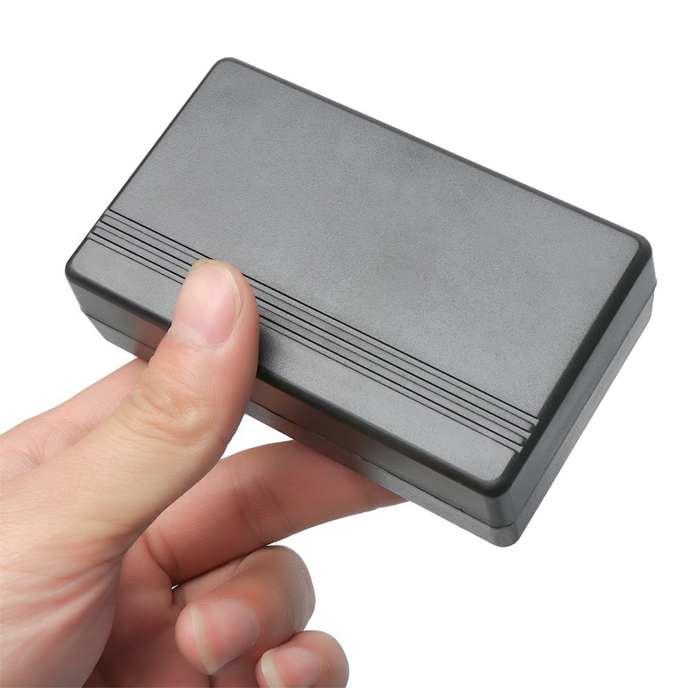 Caja de plástico impermeable para proyectos electrónicos, accesorio de almacenamiento para instrumentos, suministros eléctricos, color negro, 1/2 piezas