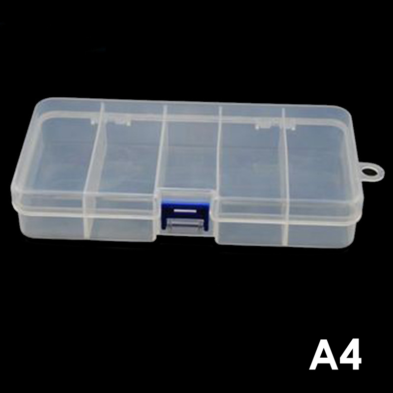 Fishing Tackle Box 5 Compartment Hook Box Fishing Tackle Accessories Lure Hook Boxes Fishing Tackle Box: A4