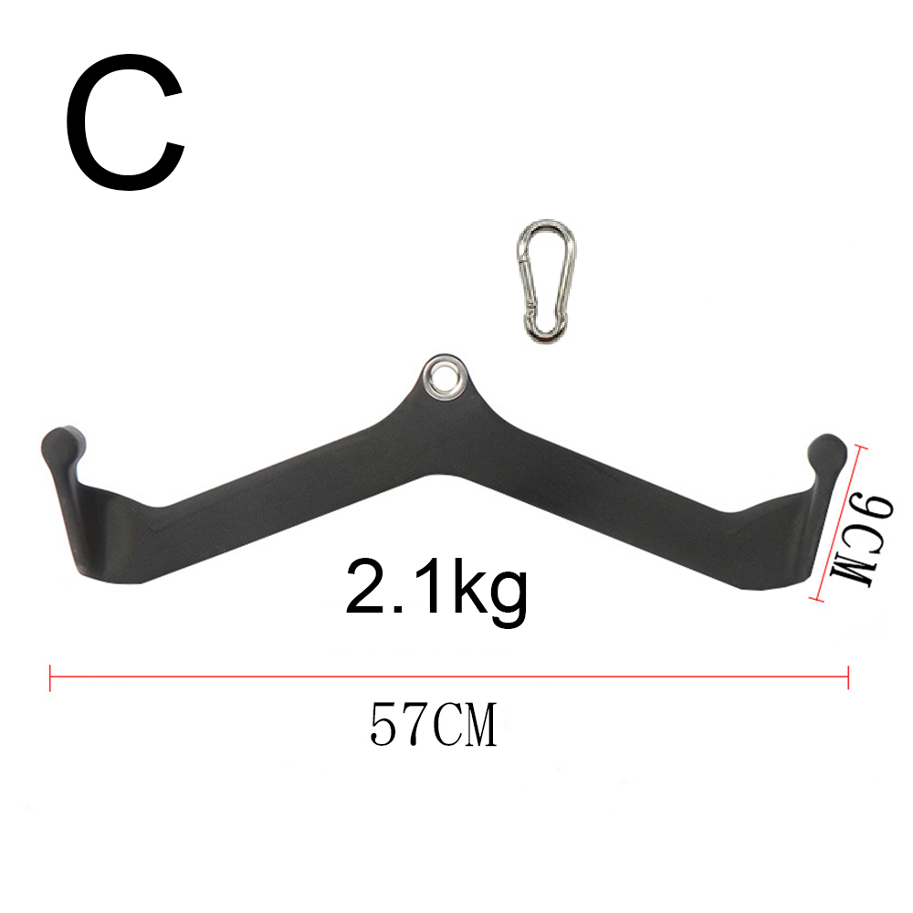 Home Gym Fitness Rudern V-Bar Riemenscheibe Kabel Maschinenaufsätze Bizeps Trizeps Rücken Blaster Griff Pull Down Handgriffe: Blau