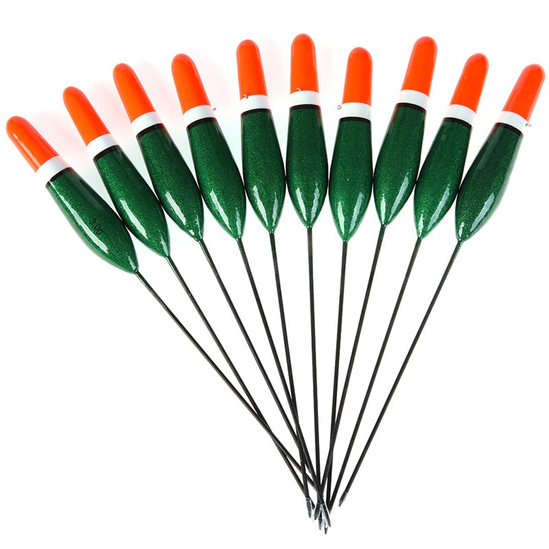 10pcs/Set Paulownia Wood Wooden Floats Buoy Vertical Drift Floats for Fish Tackle Carp Fishing Floats Set Buoy Bobber pesca: C-17cm