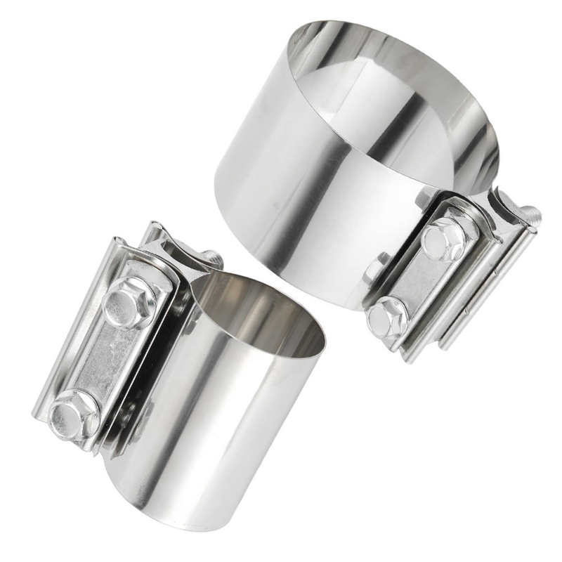 Uitlaatpijp Connector Uitlaatpijp Uitlaatspruitstuk Band Klem Rvs Butt Joint Universal Voor Uitlaten Down Buizen