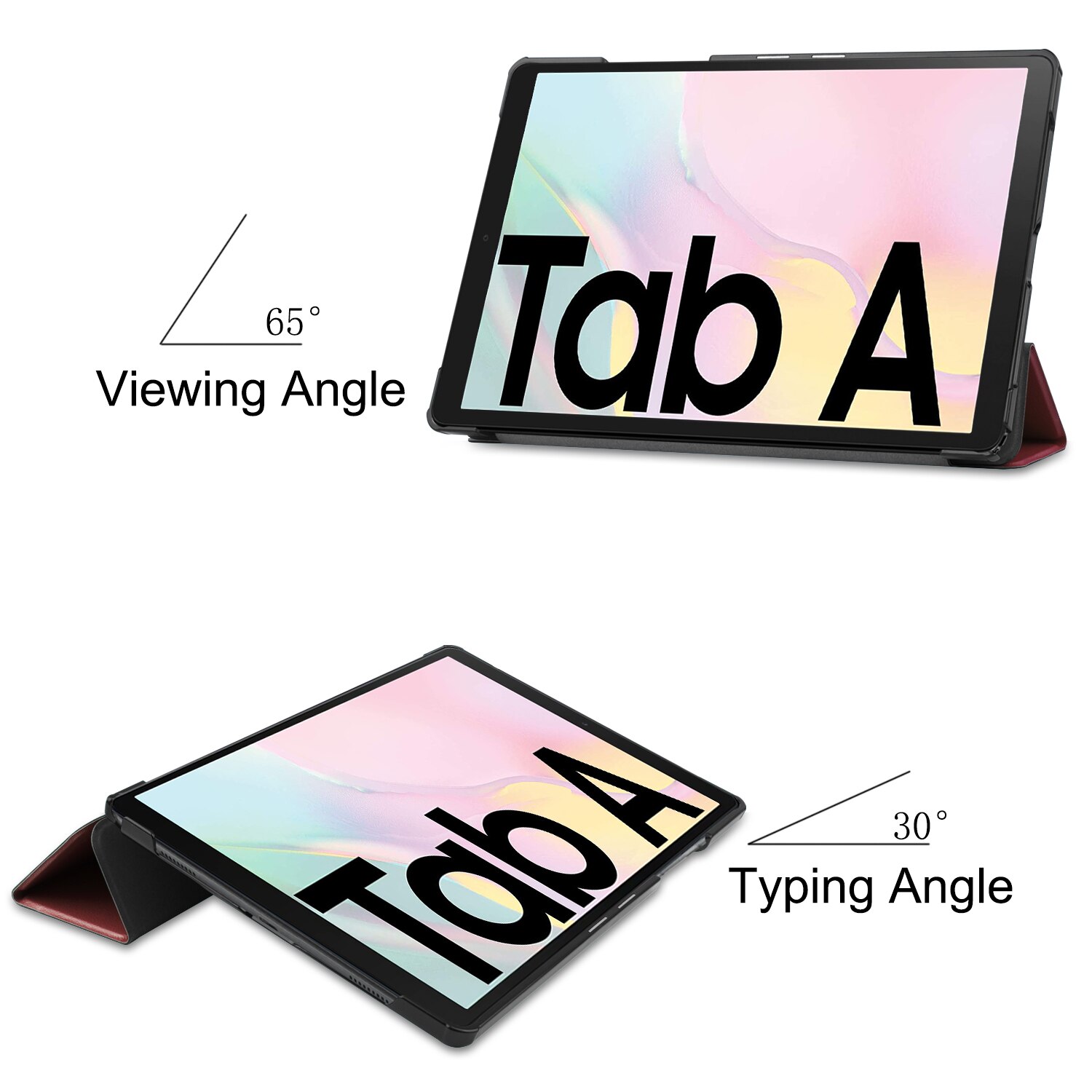 Magnetyczny Smaer PU skórzany pokrowiec do Samsung Galaxy Tab A7 SM-T500 SM-T505 SM-T507 10.5 "Tablet Funda Cover