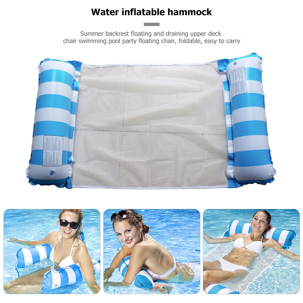 Lato składany pływający na wodzie łóżka nadmuchiwane krzesło basen maty zabawki przenośny basen pływak nadmuchiwany