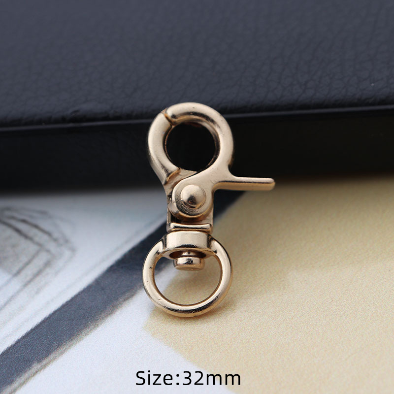 5pcs Metal Swivel Snap Lobster Claw Clasp Carabiner for DIY Handbag Jewelry Keyring Keychain Make Supplies Accessories: PURPLE