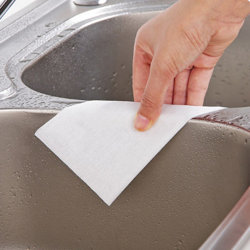 50pcs/roll nano cloth Kitchen Anti-grease wiping rags Microfiber Cleaning Cloth home washing dish Cleaning kitchen accessories