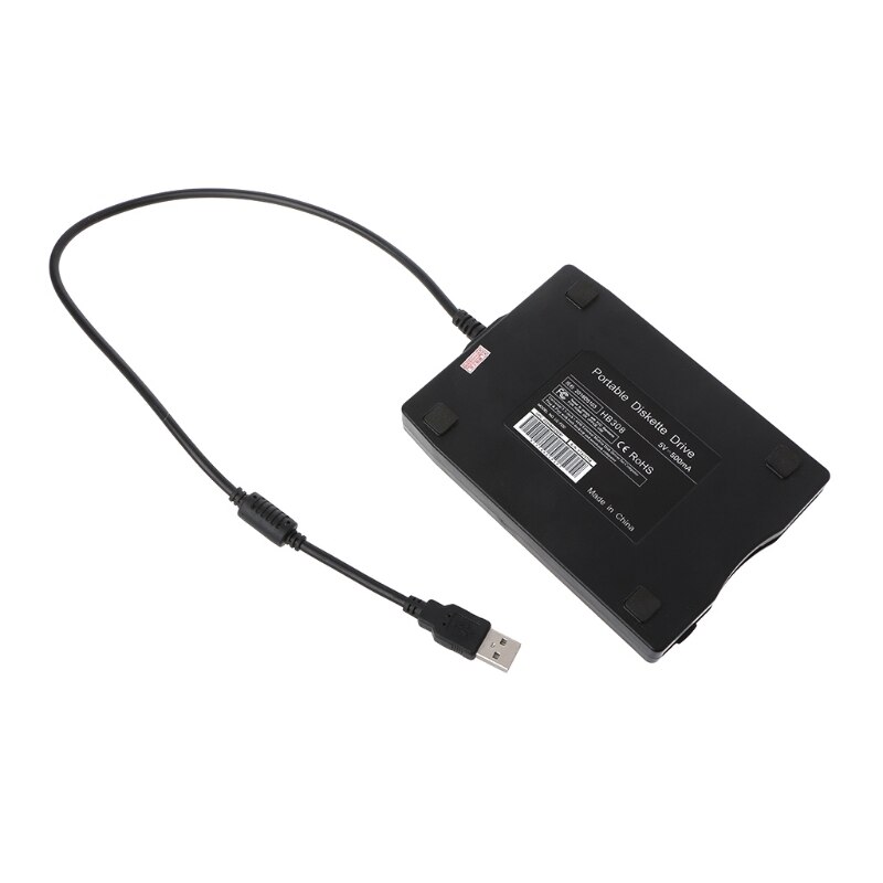 Portable Read Write 3.5 Inch USB External Floppy Disk Drive Diskette FDD For Laptop: Default Title
