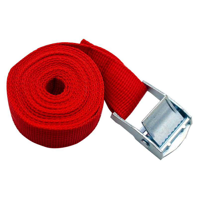 Cinghie con fibbia a pressione da 2 m Cintura di rilegatura regolabile Corda da carico Cinghia fissa con fibbia in metallo Corda da traino Cintura a cricchetto per borsa da viaggio: green