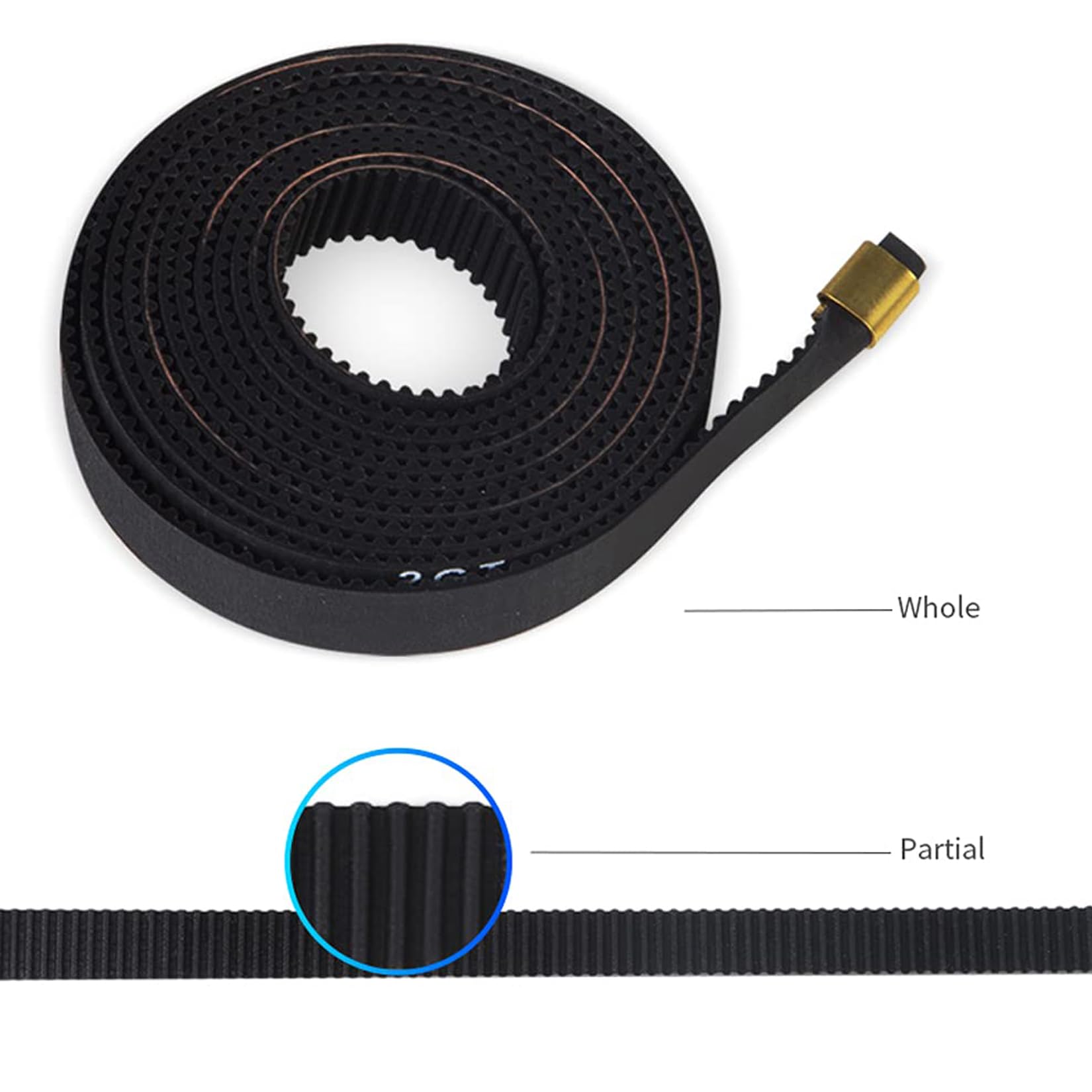 Creality Ender-3 V3 SE X+Y-axis and Ring Belt Rubber Black 2GT W6×L630 Original 3D Printer Accessories