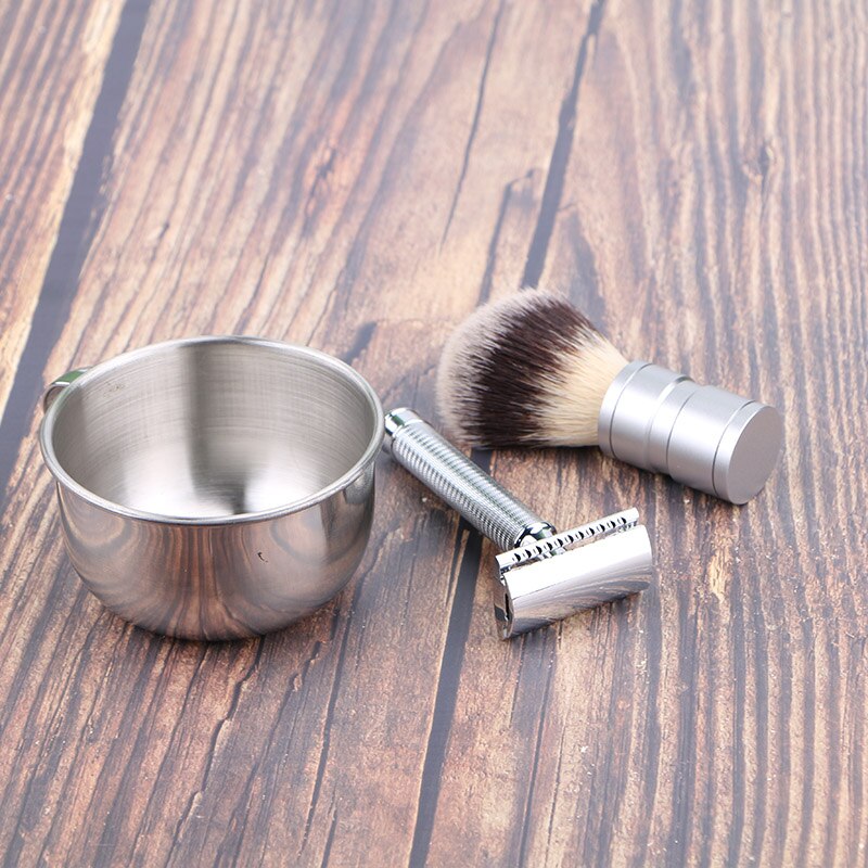 Haward syntetisk (nylon) hår barberkost herre skjegg børste metall håndtak barberskum børste barber barber barber børste