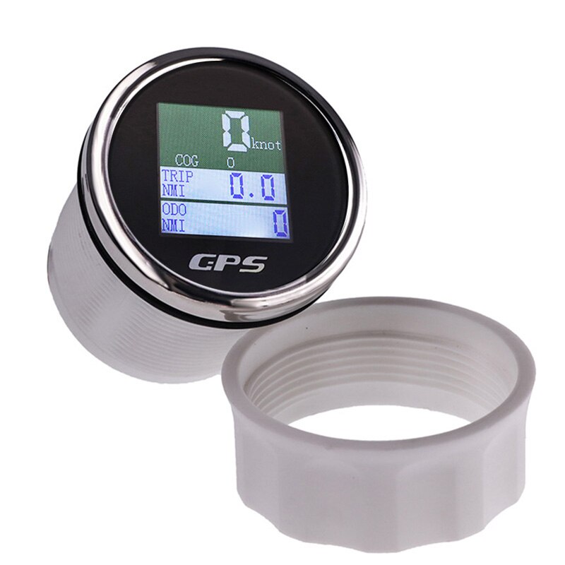 12V 24V 52mm Digitale GPS Tacho TFT Bildschirm Kilometerzähler Mit Reise Zahn Voltmeter GPS Antenne passen Für motorrad Auto Stiefel