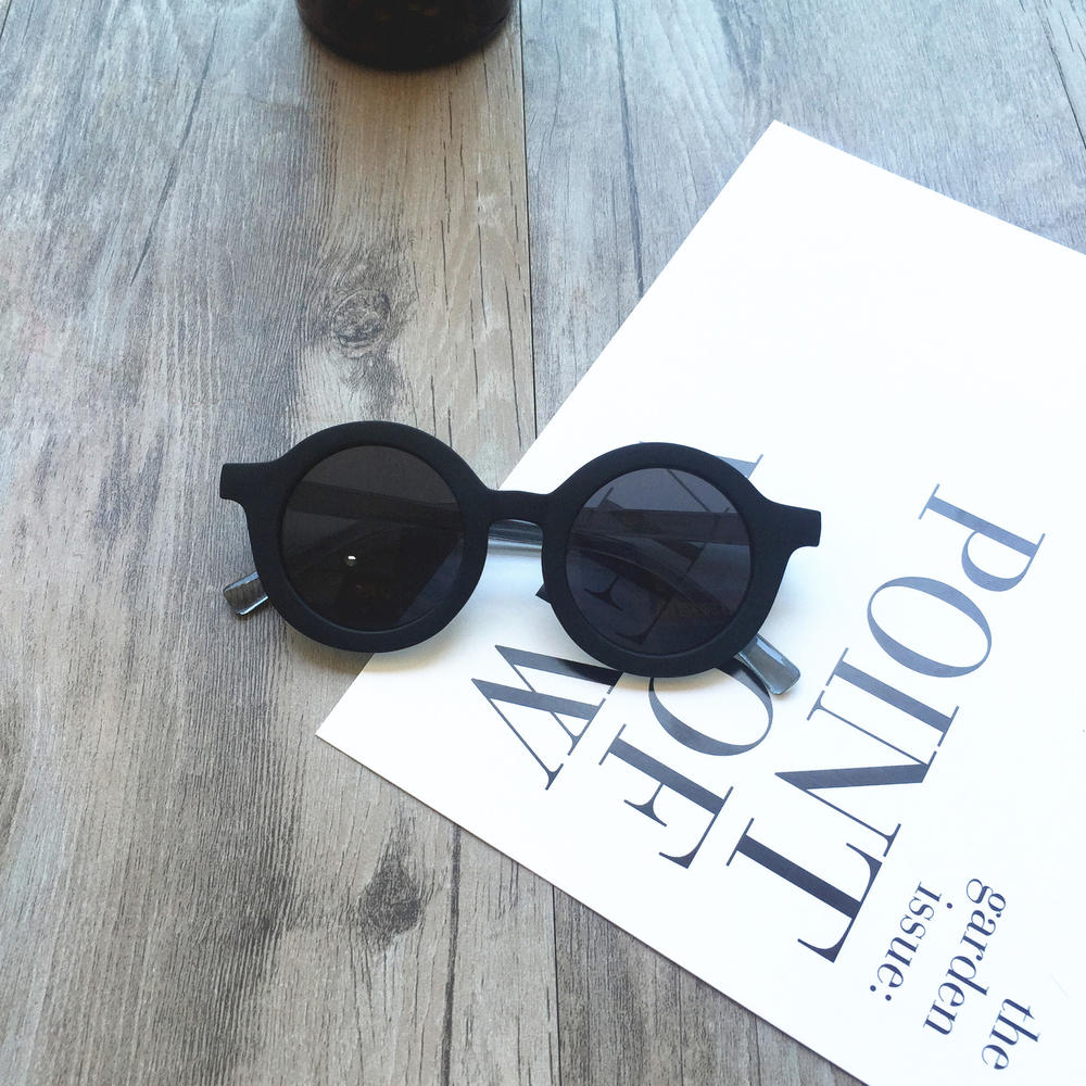 de tendencia, gafas de sol Retro de calle redonda para niños, gafas de sol para exteriores, protección solar con espejo para niñas, nuevas gafas de sol Vintage: 2