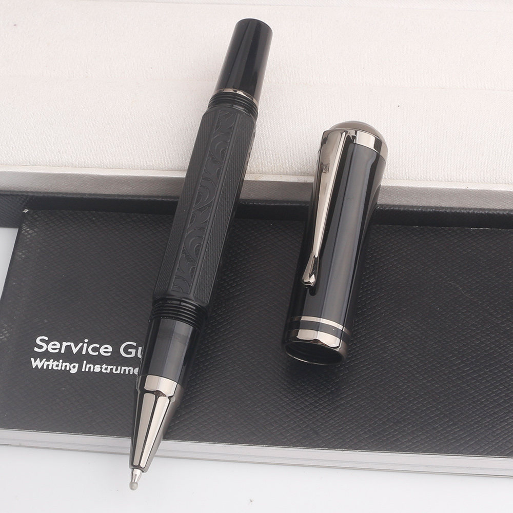 MB Rollerball Ballpoint Writer Marcel Proust Limited Edition Style Carving Fountain Pens Writing Ink Office School: WHITE / Multi-Colored