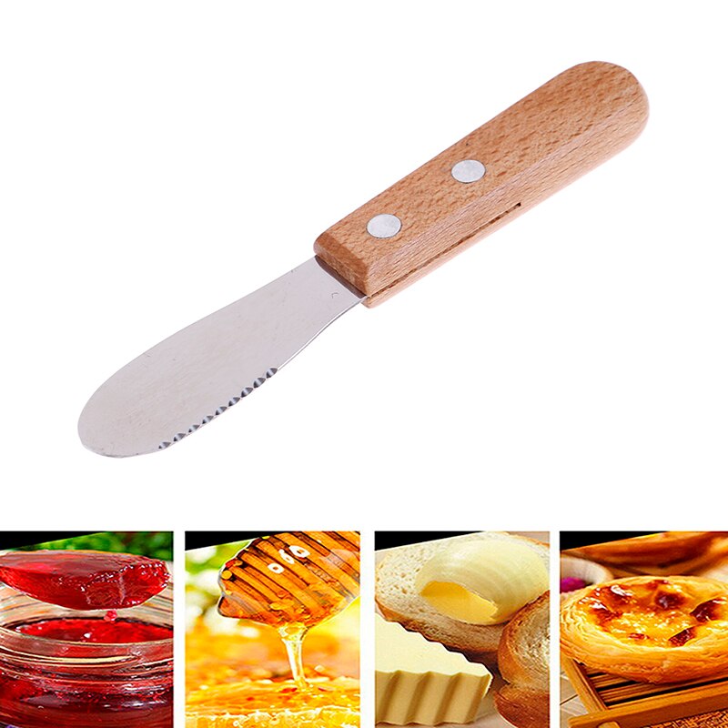 1pcs Sandwich Spreader Butter Cheese Slicer Knife Stainless Steel Wide Blade Spatula Blade Slicer Kitchen Tools