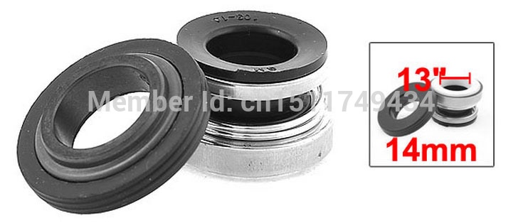 14mm Inner Dia Rubber Balg Waterpomp Mechanische Afdichting 2 stks
