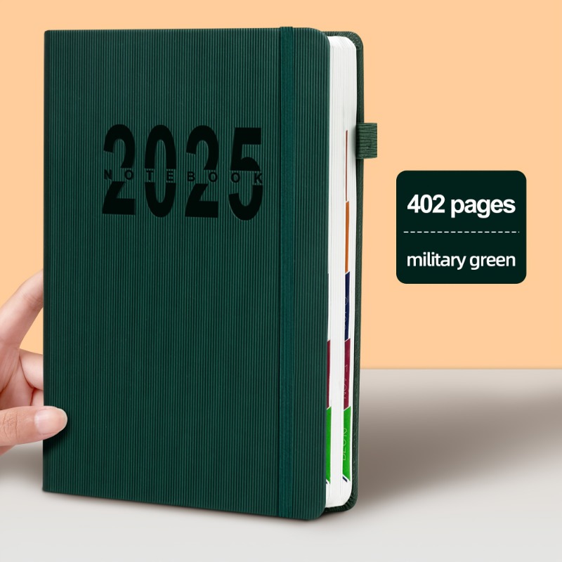 Notitieboekje uit 2025, persoonlijke organizer - zelfdisciplineblan, academisch notitieboekje, memo, reisvriendelijk notitieboekje