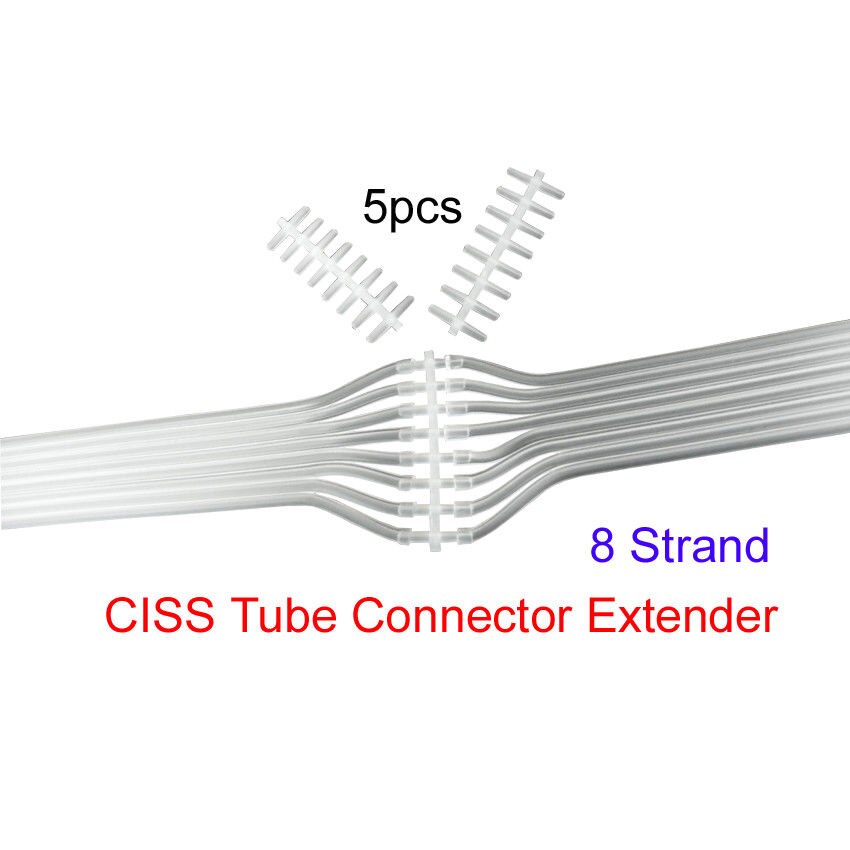 CEYE voor CANON HP Brother EPSON CISS Continue INKTSYSTEEM Buis Connector Extender 8C