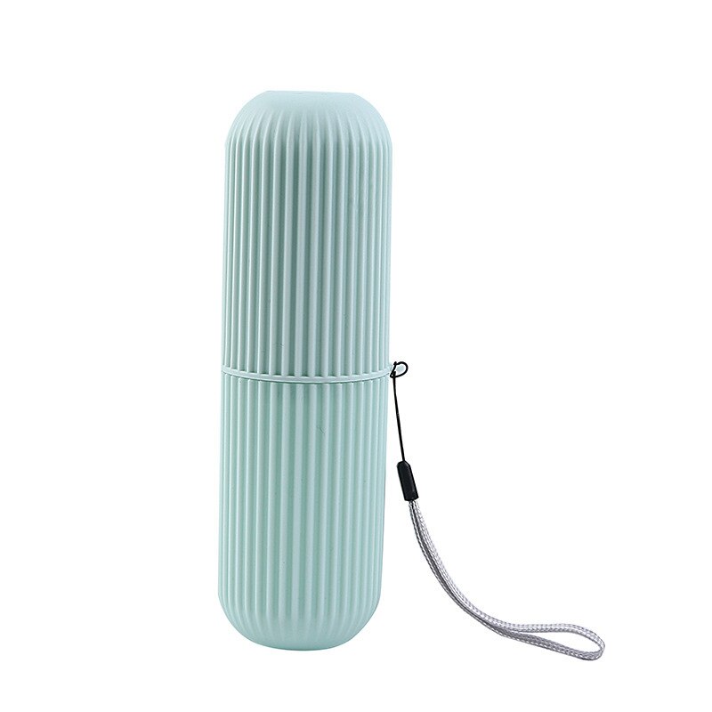 Travel Portable Toothbrush Box Plastic Dust Proof Toothbrush Holder Case Cup Toothpaste Organizer Toothbrushes Protector Holder: green