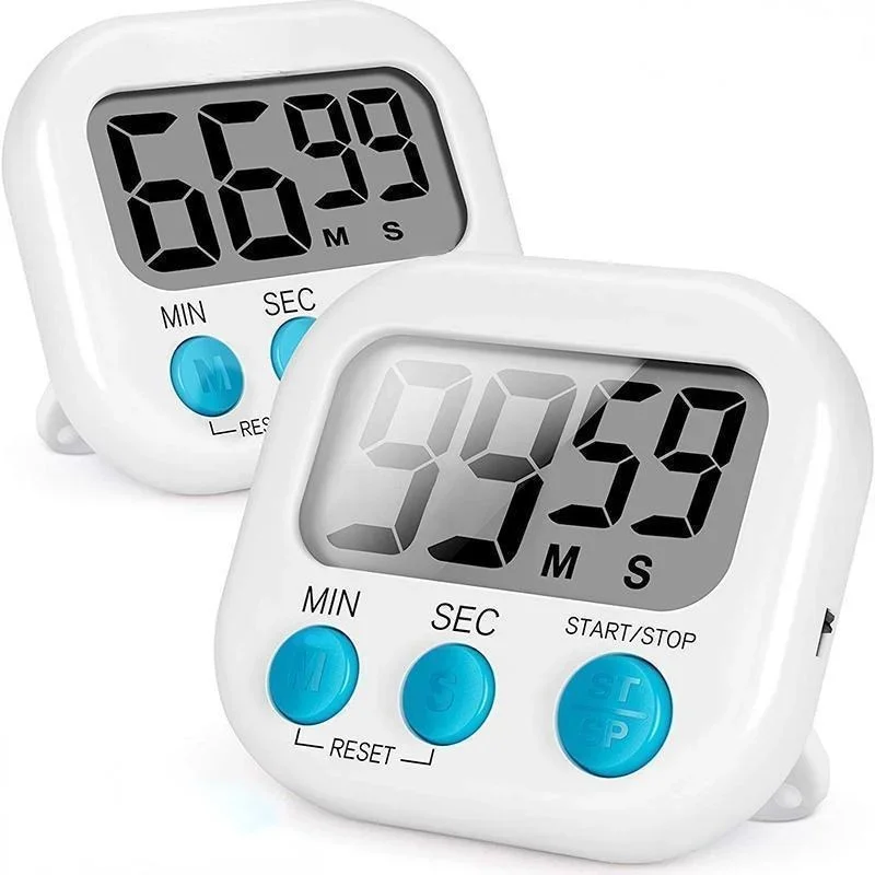 Reloj con temporizador y alarma para el hogar, cronómetro Digital electrónico para cocina, cronómetro LCD magnético para cocinar, herramienta de recordatorio de cuenta atrás, huevo