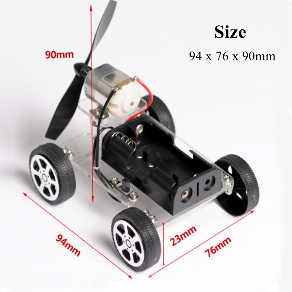 Mini Wind Auto DIY Puzzel Robot Kit Leren kit