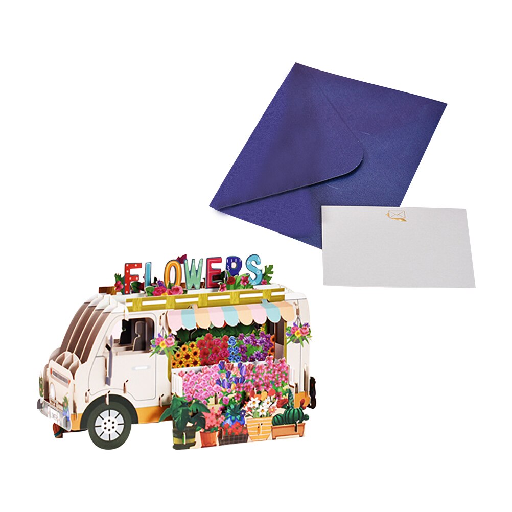 3Pcs Children Greeting Cards 3D Greeting Cards Children Blessing Cards for Decor