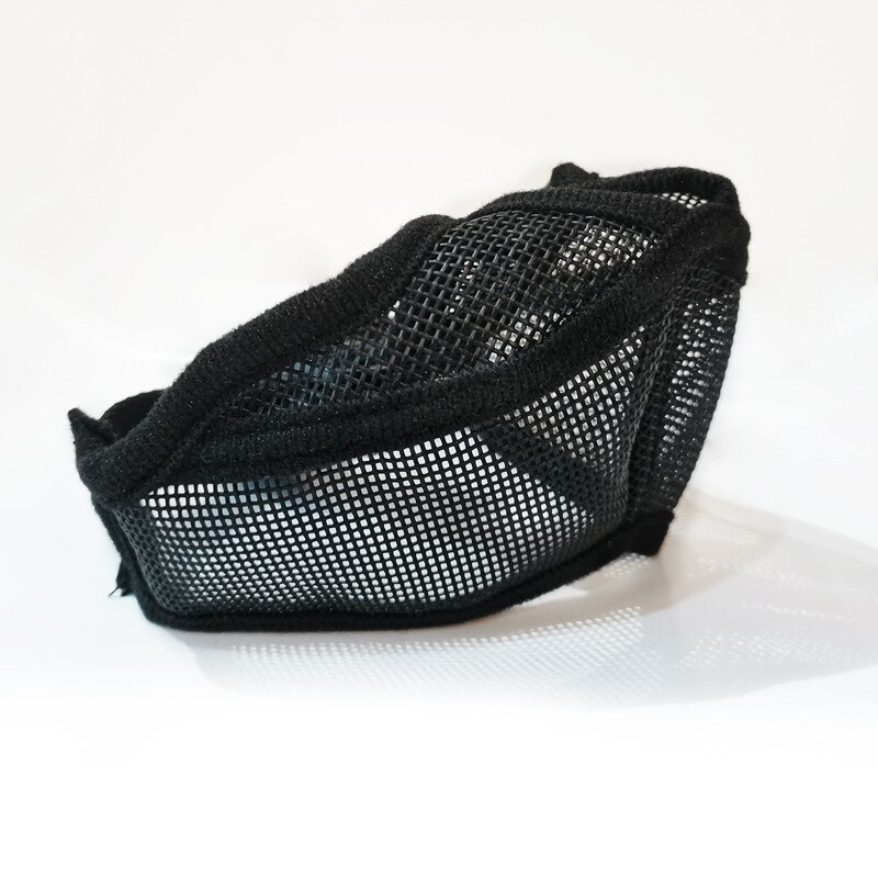 Short Snout Pet Dog Muzzles Comfortable Adjustable Mesh Muzzle Mask Anti Bite Stop Barking Supplies For French Bulldog Pug: black / XL