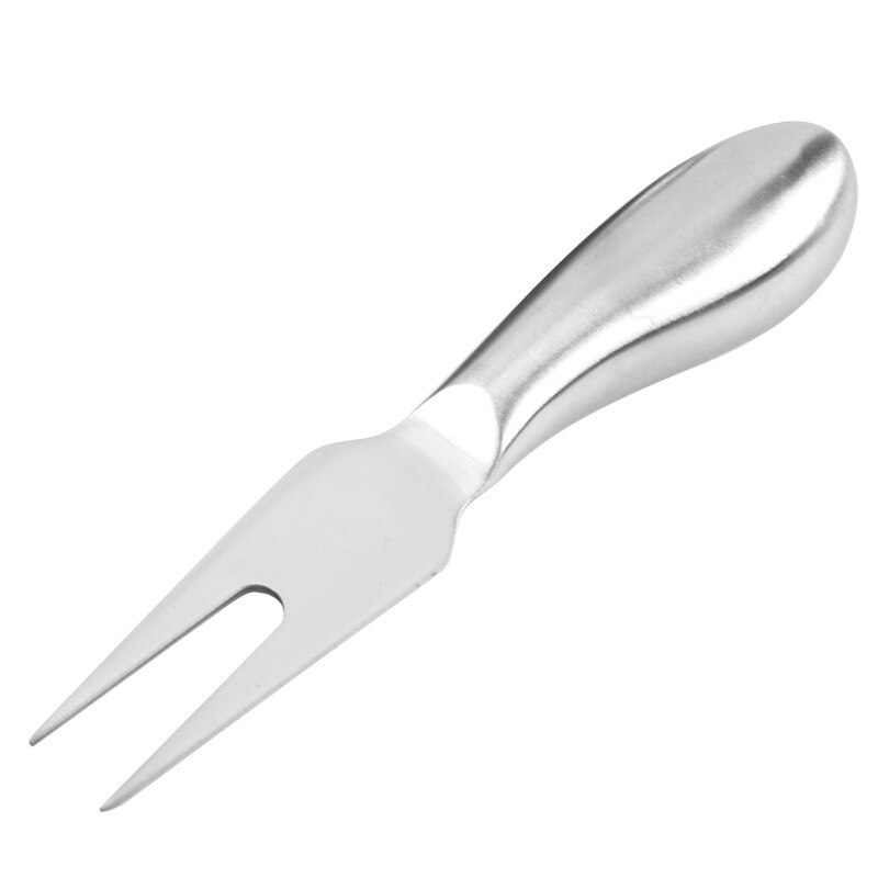 Ensemble de couteaux à fromage en acier inoxydable, couverts à fromage en argent, Gadgets de cuisine, outils de cuisson, Gadgets de cuisine, 1 pièces: 8A5 two post fork