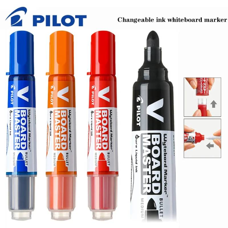 Pilot Whiteboard Marker Erasable Refillable Liquid Ink White Board Markers Large Capacity Teacher Painting Office Supplies