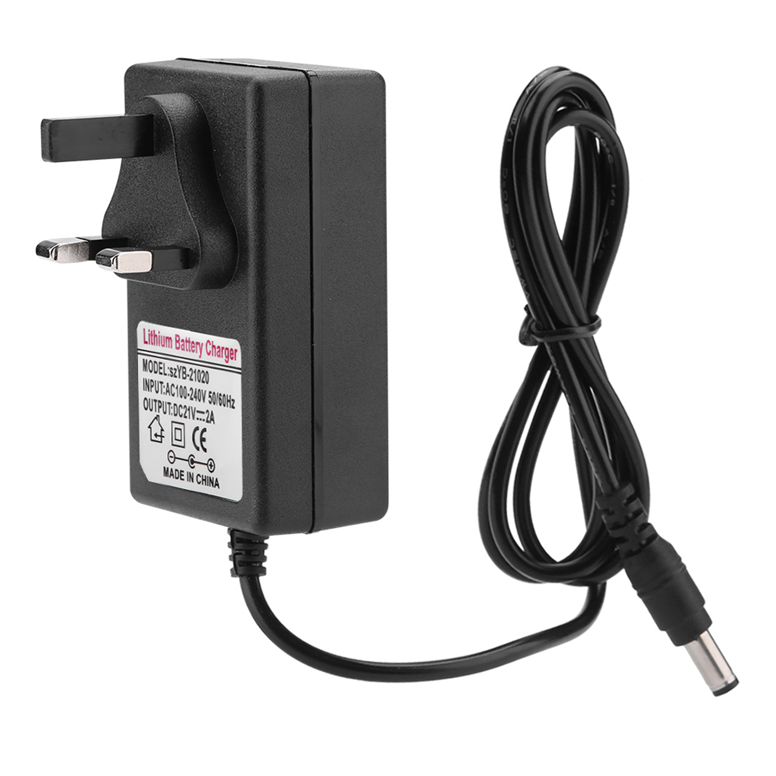 AC 240-V DC 21V 2a sicher aufladen Netzteil Adapter Lithium-Ionen-Ladegerät UK Stecker: Blau