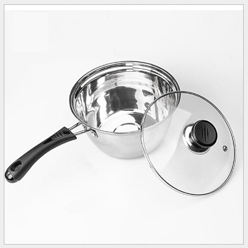 Stainless steel pot non-magnetic curved milk pot Korean multi-purpose cooker