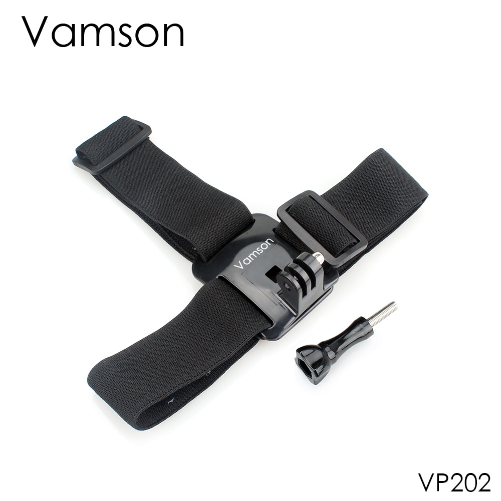 Vamson Head Strap voor Gopro Accessoires Hero 8 7 6 5 4 3 + Xiaomi yi 4K Action Camera elastische Hoofdband Voor Eken H9 SJCAM VP202