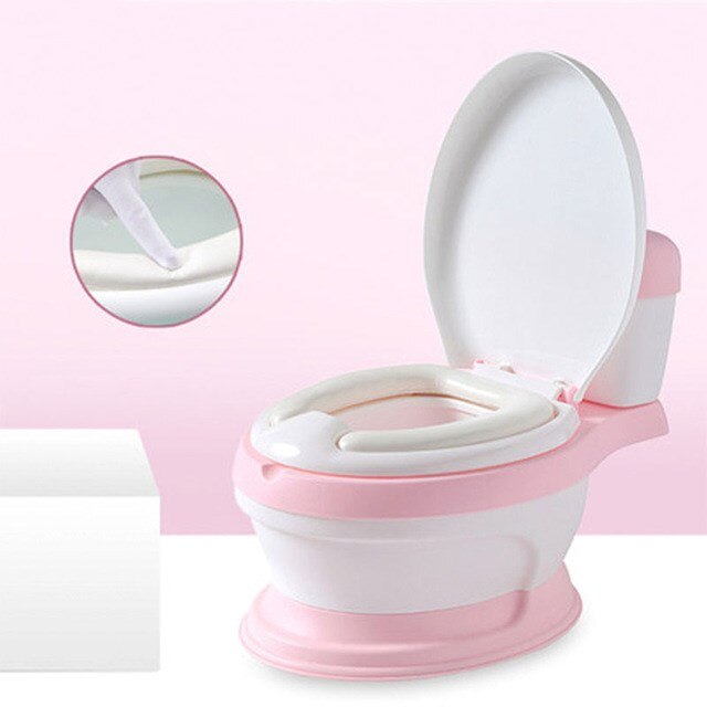 Simulation toilette enfants abattant wc enfant Pot multifonction bébé Pot bébé toilette chaise Pot enfant Pot formation filles garçons: Rose