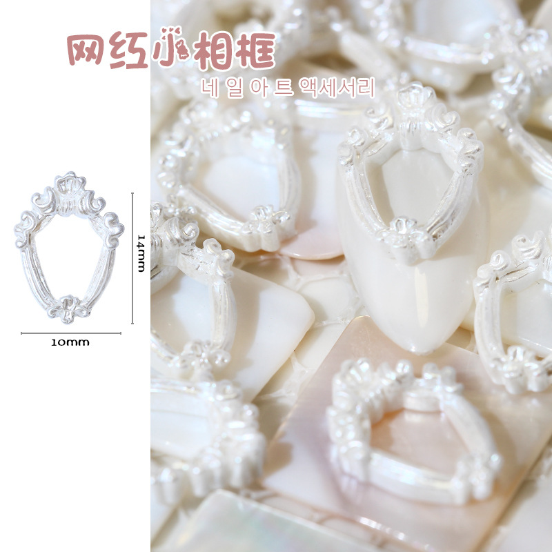 10 stk barok engel baby 3d nail art dekorationer retro diy ornament manicure tilbehør