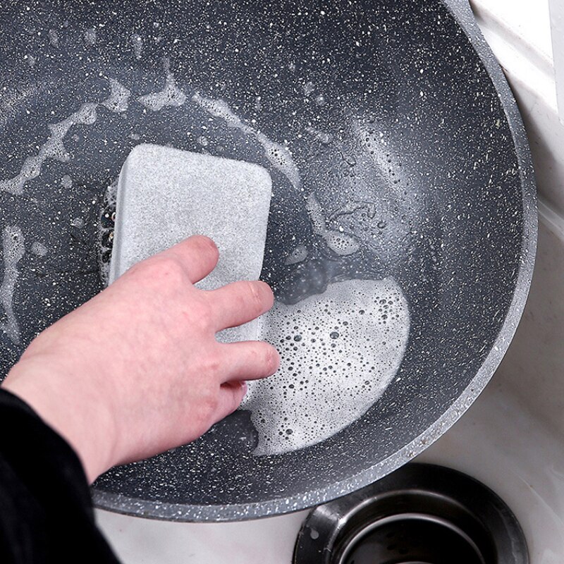 Esponjas de limpieza de melamina, borrador de esponja gris, multifuncional, respetuoso con el medio ambiente, accesorio de limpieza de muebles de baño y cocina, 5 uds.
