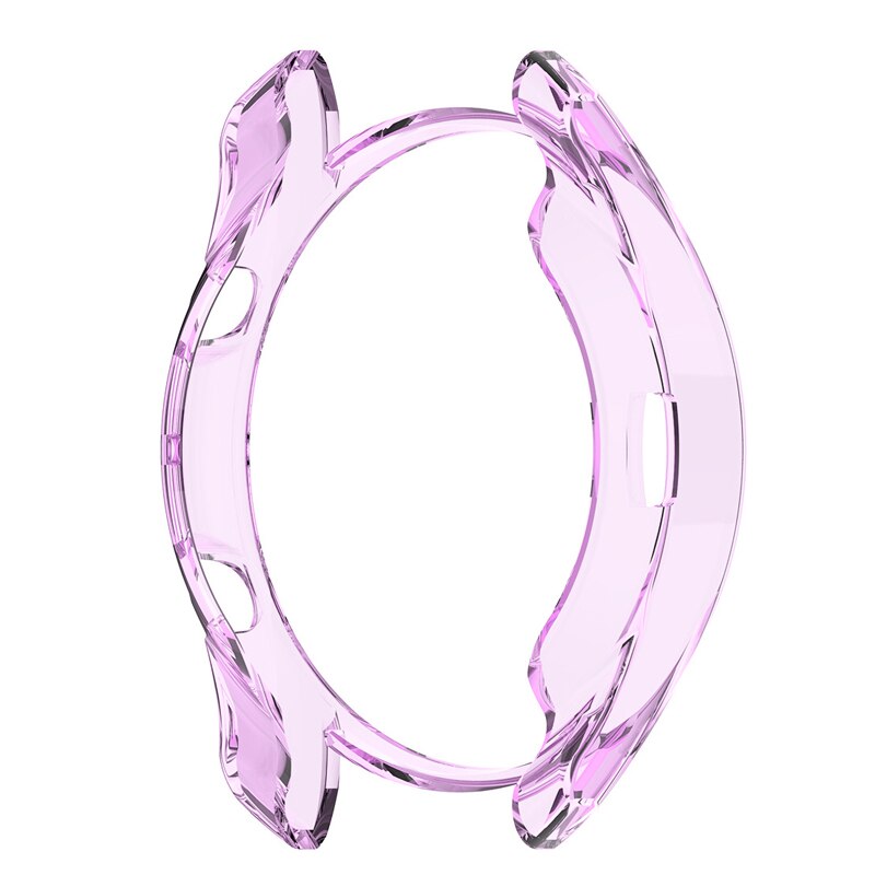 Fall für Samsung Galaxy Uhr 3 Strap 45mm/41mm TPU Überzogene Screen Protector Abdeckung Stoßstange Galaxy uhr 3 klar Fall schutz: Clear purple / 41mm