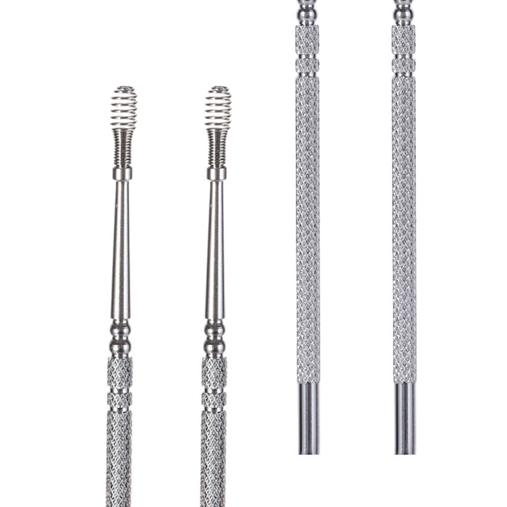 1PC Spring Ear Wax Remove Tool Ear Pick Cleaning Tools Portable Multi-function Ear Wax Pickers Steel Earpick Wax Remover