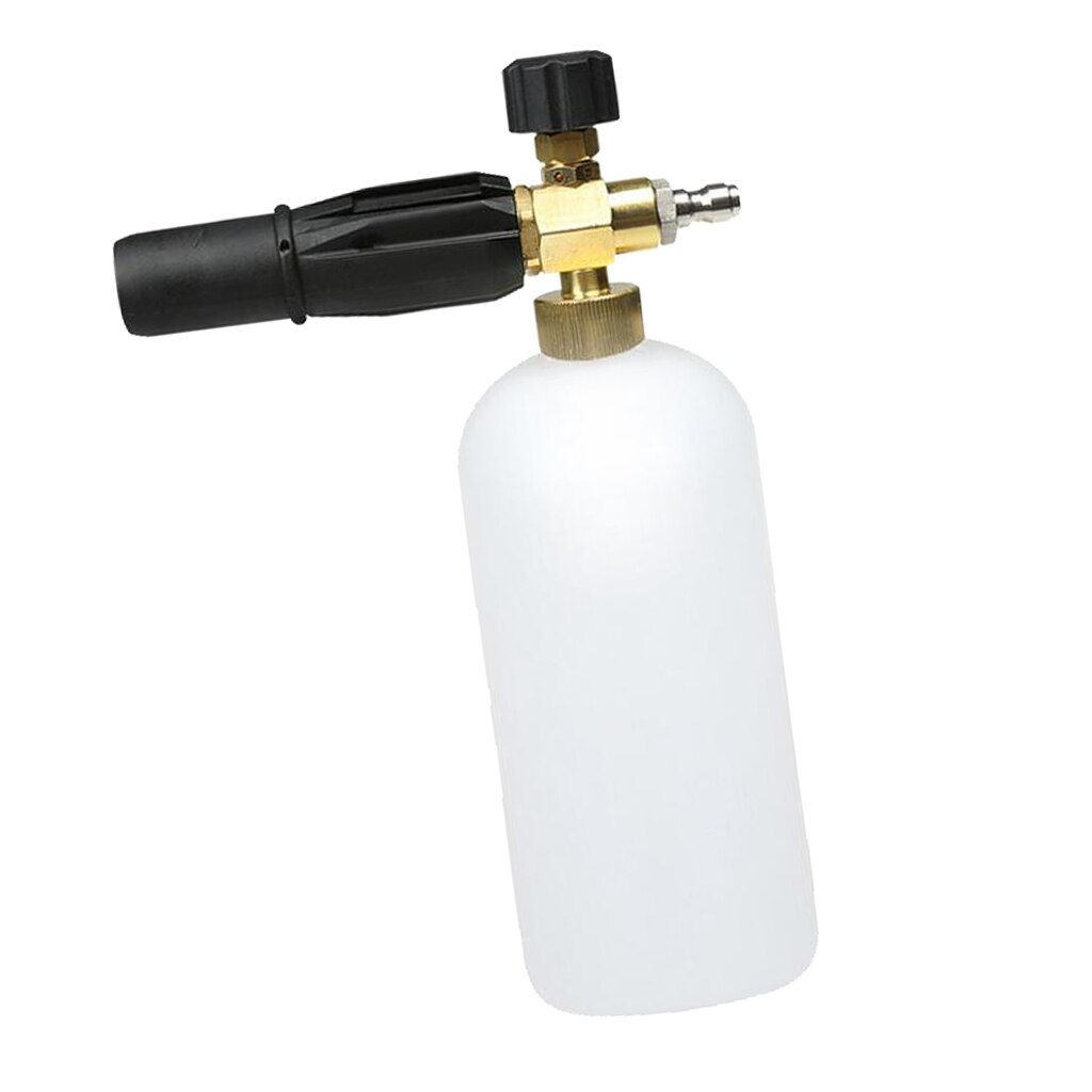 Adjustable Pressure Snow Foam Wash Jet Lance Bottle Car Wash - Black