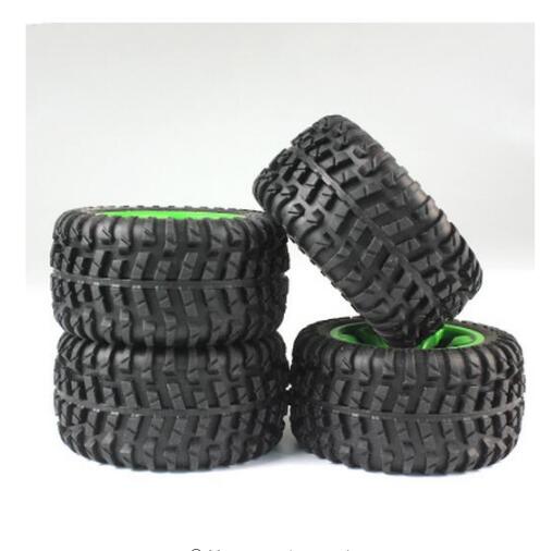 Wltoys 12428 12423 12628 Feiyue FY-03 Jjrc Q46 Q40 Q39 1/12 Rc Auto Onderdelen Upgrade Grote Banden: 4pcs green tire