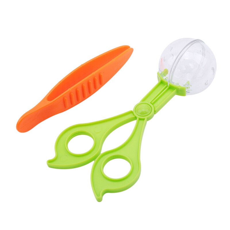 Plastic Nature Exploration Toy Kit for Kids Plant Insect Study Tool - Plastic Scissor Clamp &amp; Tweezers Snowball clip