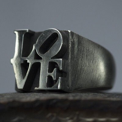 Nooit Vervagen Rvs Liefde Ring Vintage Hamer Retro Punk Sieraden Vinger Man Engagement Sieraden OSR223