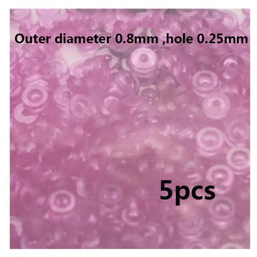 Klokketilbehør universell skinne sekundskinne boreødu edelsten støtdemper rubin klokkedeler: Elfenben