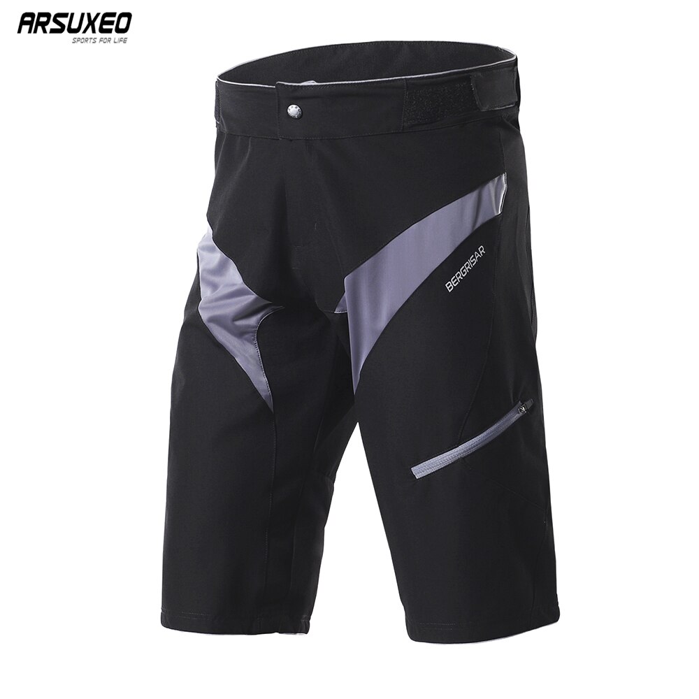 ARSUXEO Herren MTB kurze Hose Radfahrer draussen Sport Radfahren kurze Hose Mountainbike Fahrrad Reiten Hosen Wasserdicht Schnell Trocken