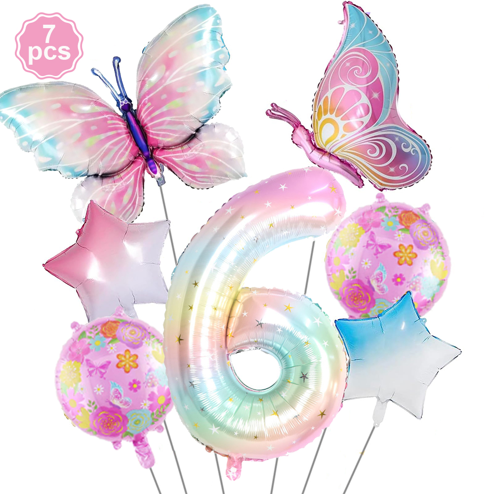 Vlinder Verjaardag Servies Borden Cups Folie Vlinder Ballonnen Banner Voor Meisjes Sprookjesfeest Bruiloft Decor Baby Shower Benodigdheden