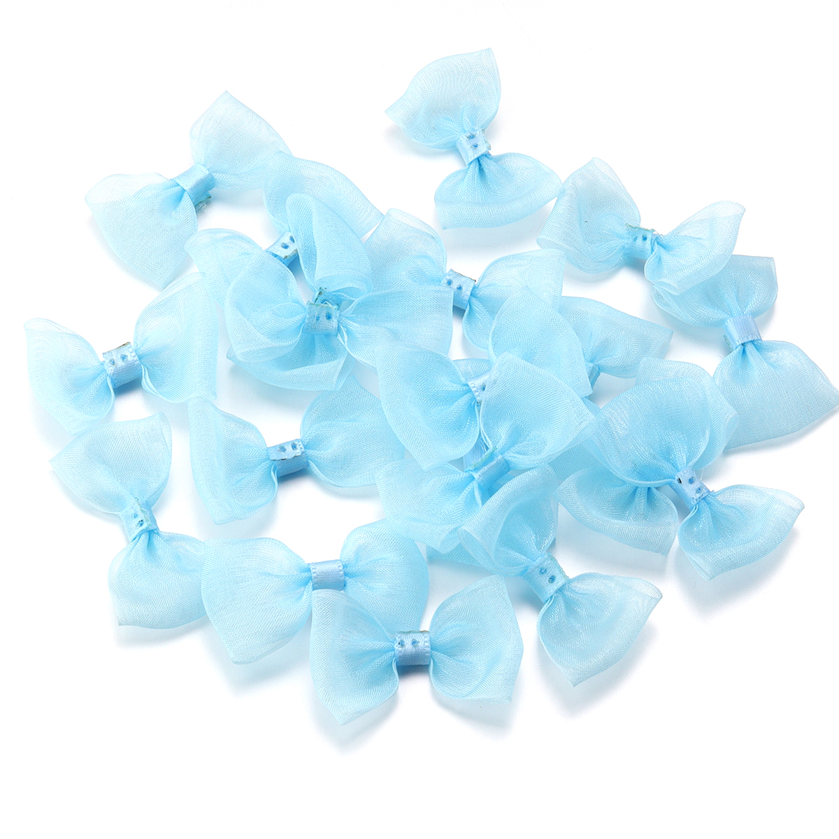 20 unids/lote lazos de cinta de satén 2,5 cm x 5cm lazo Multicolor pequeños lazos flor para manualidades accesorios de decoración para de Navidad: Cobre