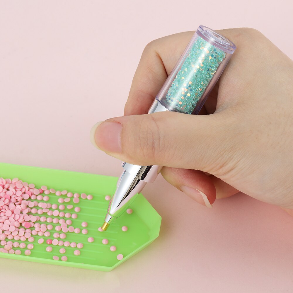 Pluma perforadora de punta de , lápiz labial, plumas de forma, bordado de diamantes, herramienta de pintura, manualidades, bricolaje, decoración de uñas, accesorios,