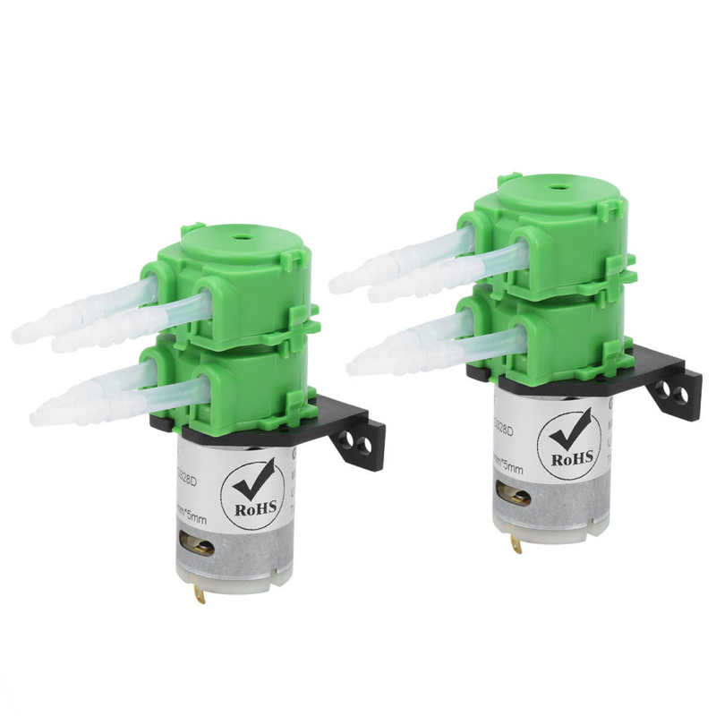 3 x 5mm Peristaltic Pump Peristaltic Pump Double Head Mini Liquid Water Dosing For Fish Tank Aquarium