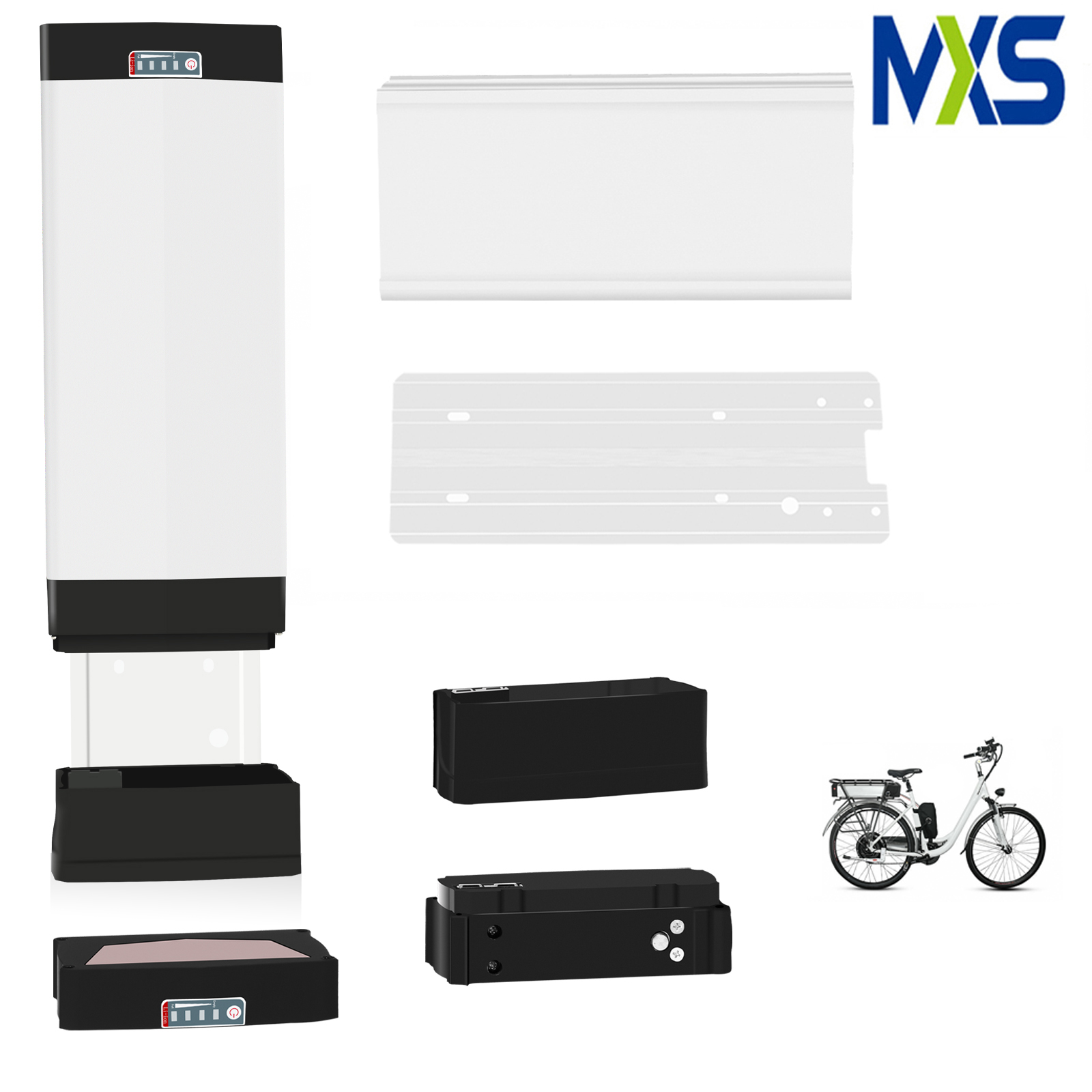 stojak Ebike opakowanie na baterie ogromny opakowanie na baterie MAX 117 18650 ogniw dla Ebike duża obudowa tylnego bagażnika obudowa baterii
