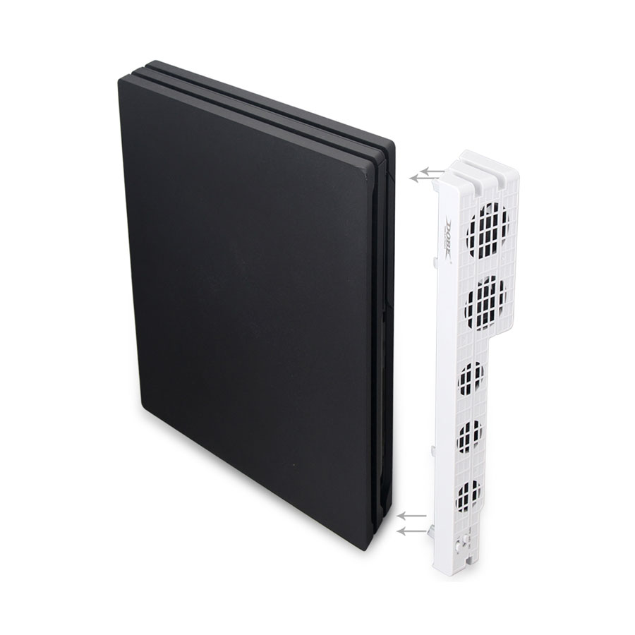 Kylfläkt för  ps4 pro spelkonsol turbo temperatur kylfläktar usb extern fläkt med usb laddningskabel