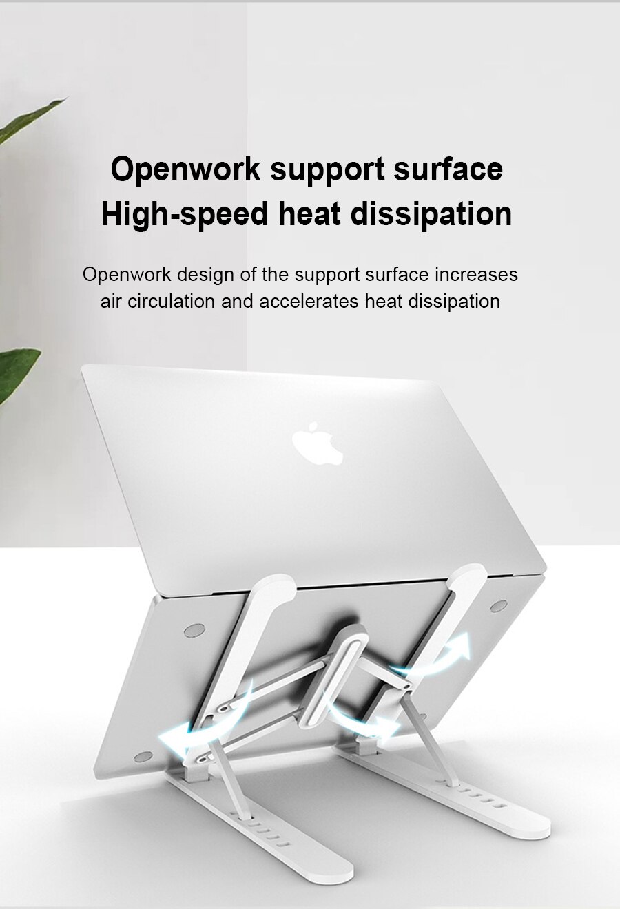 Adjustable Portable ABS Laptop Stand Foldable Support Base Notebook Stand For Lapdesk Computer Laptop Holder